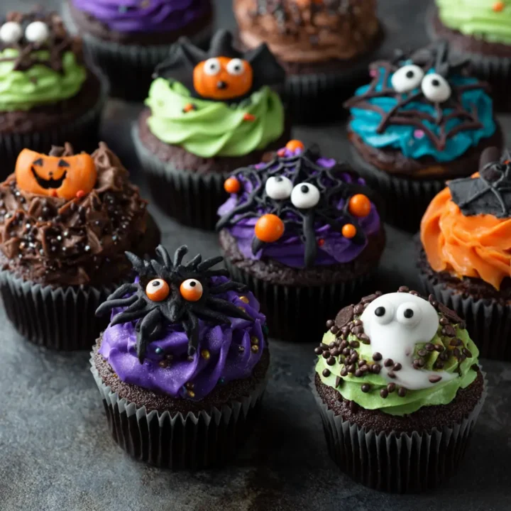 Halloween Decorated Cupcakes