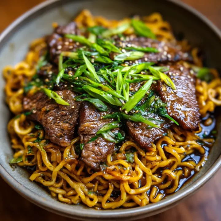 Garlic Butter Steak Lightning Noodles