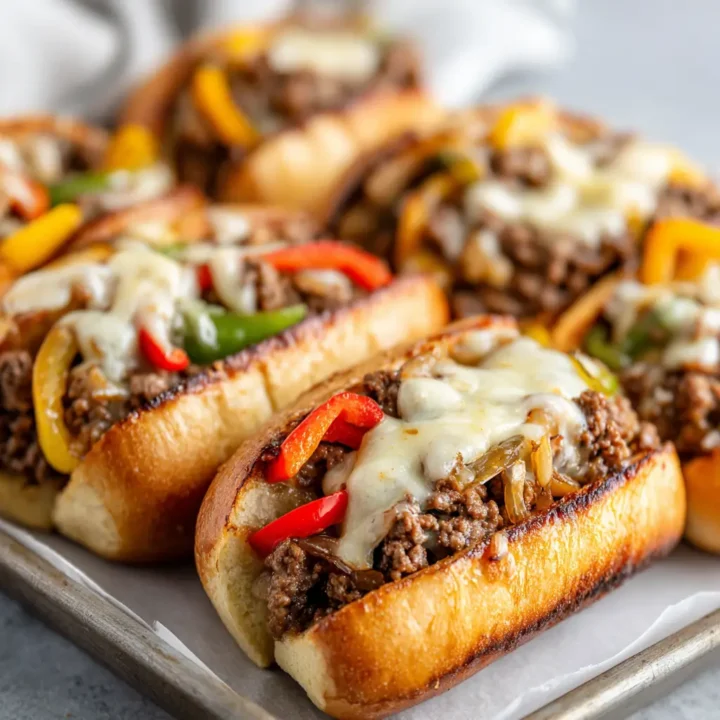Ground Beef Philly Cheesesteaks Recipe