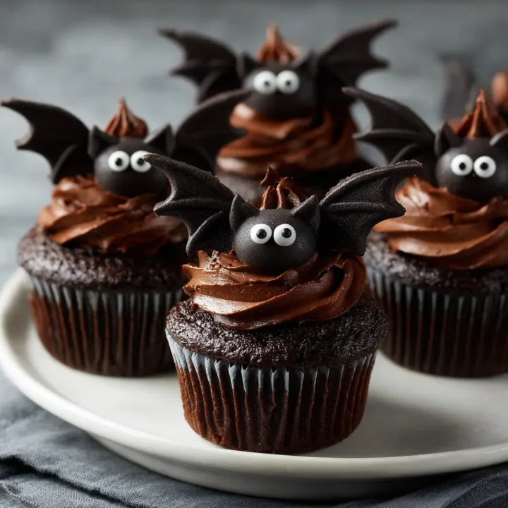 Halloween Bat Cupcakes