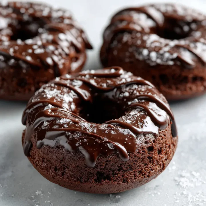 B£Homemade Chocolate Old-Fashioned Doughnuts
