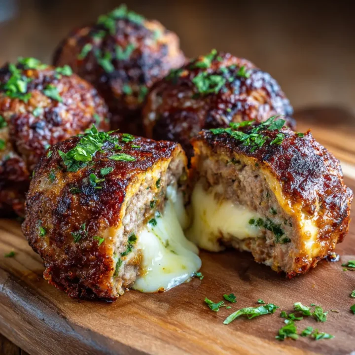 Homemade Smoked Stuffed Meatballs