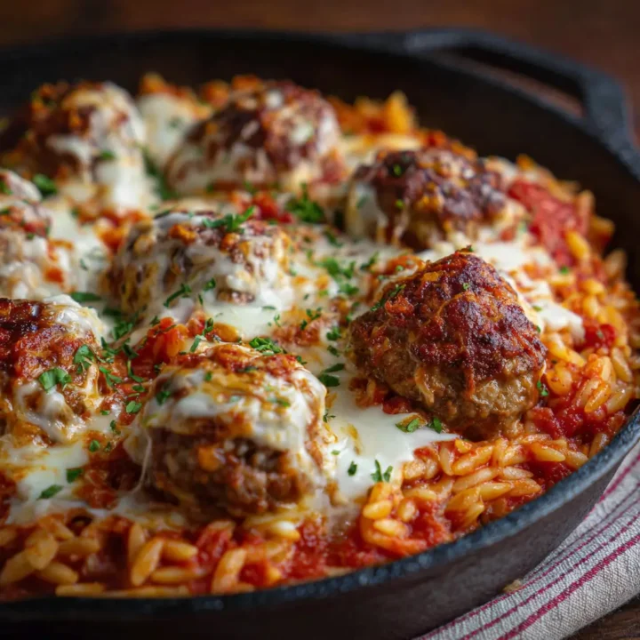 Meatball Parm Orzo