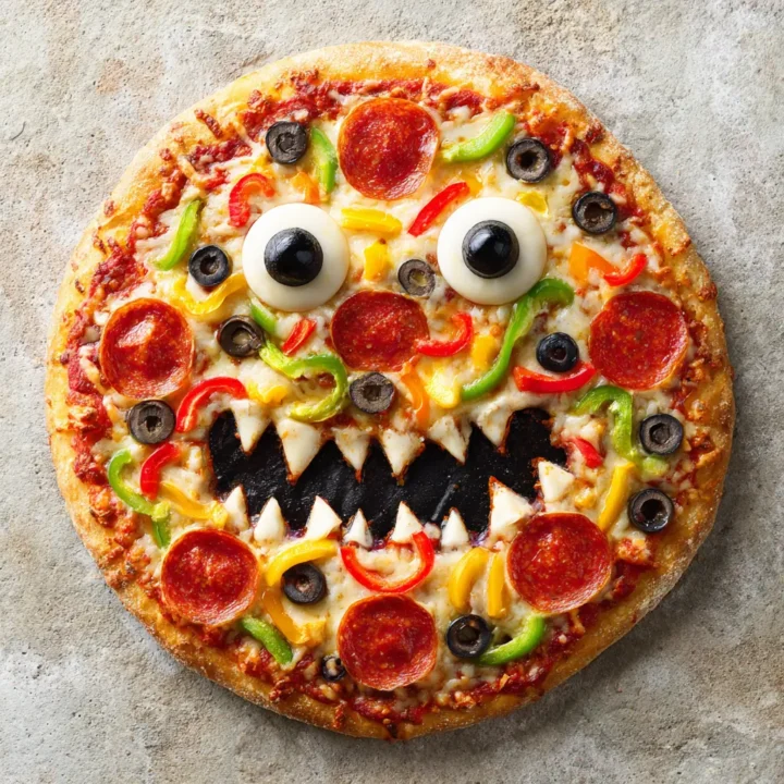 Monster Face Pizza