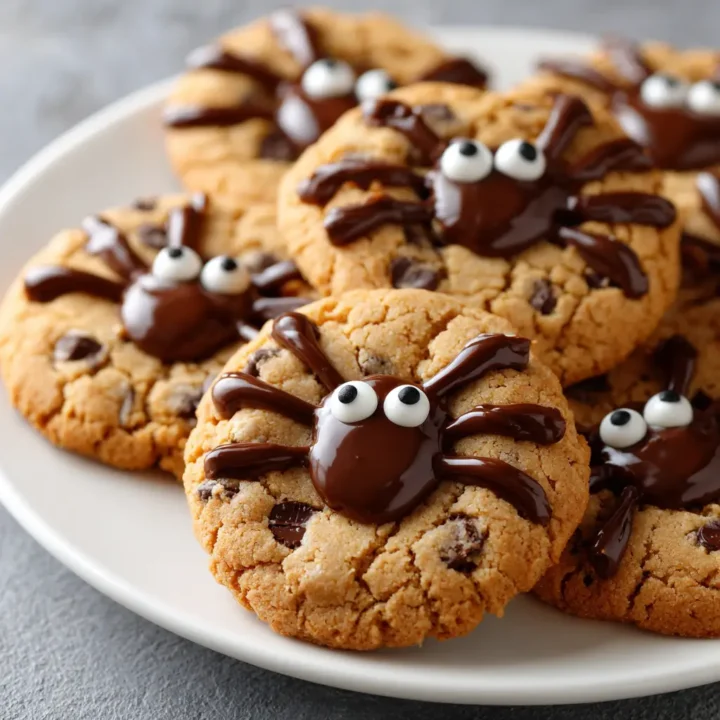 Peanut Butter Spider Cookies