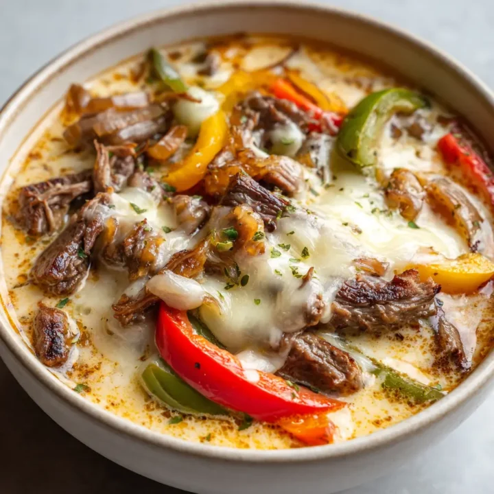 Philly Cheesesteak Soup Recipe