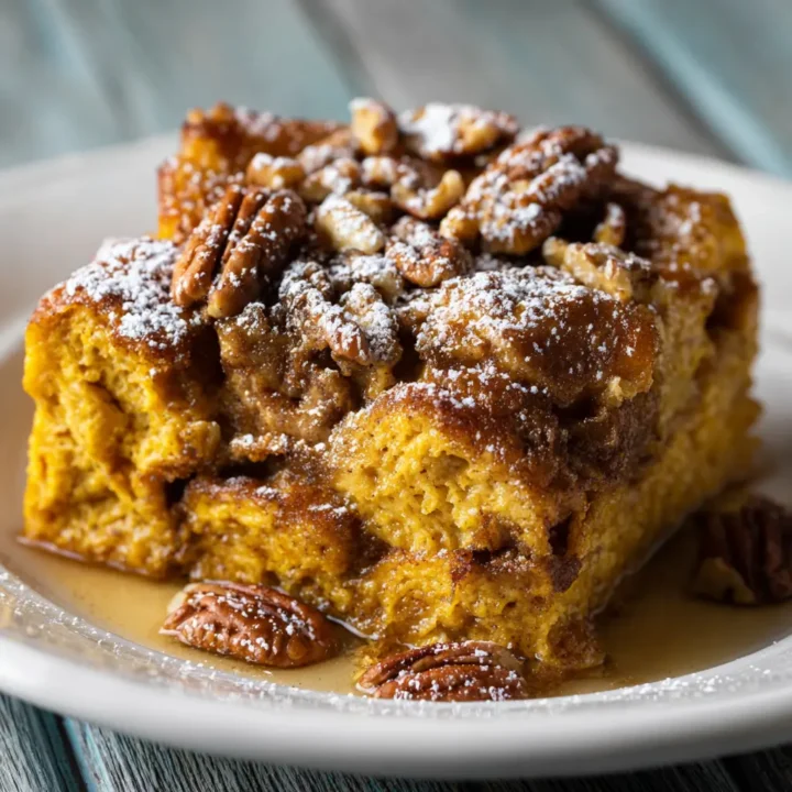 Simple Gluten Free Pumpkin French Toast Casserole