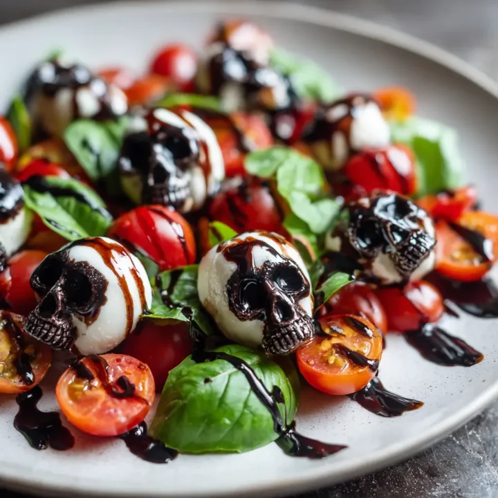 Skull Caprese Salad