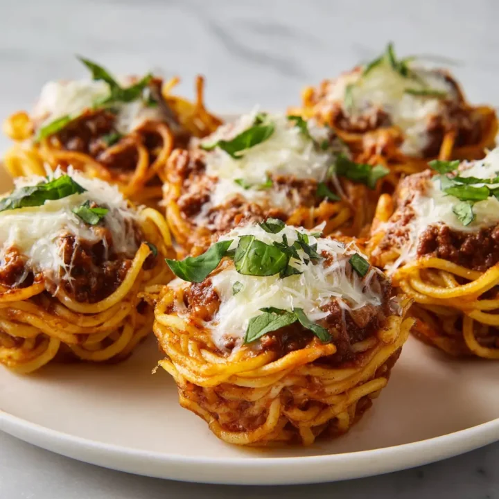 Spaghetti Worm Cups with Bolognese