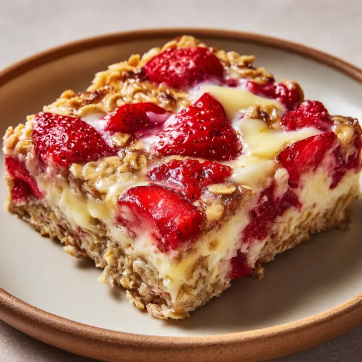 Strawberry Cheesecake Baked Oatmeal