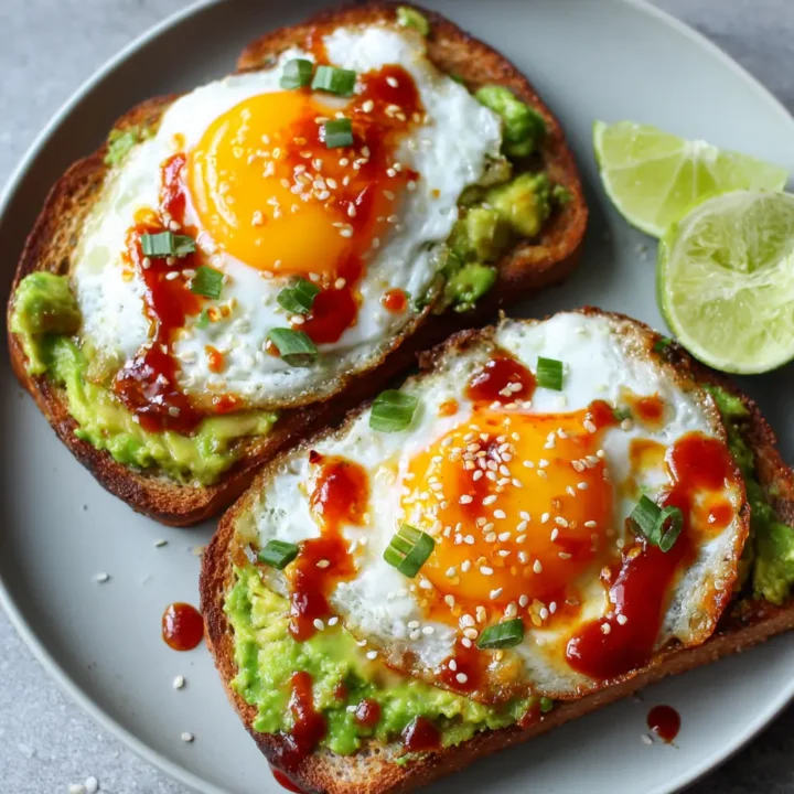 Sweet Chili Avocado Egg Toast
