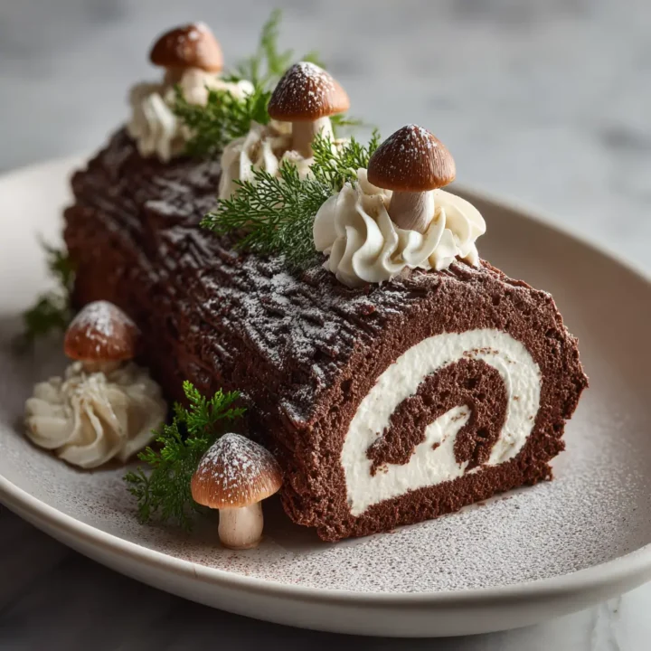 Yule Log Cake (Bûche de Noël)